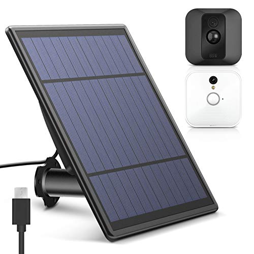 Product Cover MYRIANN Solar Panel for Blink XT XT 2 Security Camera, Wall Mount Outdoor Weather Proof Solar Power Charging Panel for Blink XT XT 2 Home Security Camera System