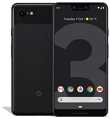 Product Cover Google Pixel 3 XL 64GB Unlocked GSM & CDMA 4G LTE Android Phone w/ 12.2MP Rear & Dual 8MP Front Camera - Just Black (Renewed)