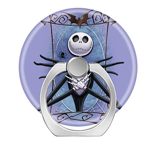 Product Cover Smart Phone Stand Ring Holder Universal 360 Degree Rotating Finger Grip Kickstand for All Cell Phones Tablets-Jack Skellington Spider Web
