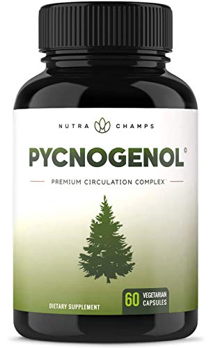 Product Cover Pycnogenol Pine Bark - Premium Supplement with 200mg Herbal Complex for Circulation, Blood Flow & Nitric Oxide Production - Superior Absorption & Results with Black Pepper Extract