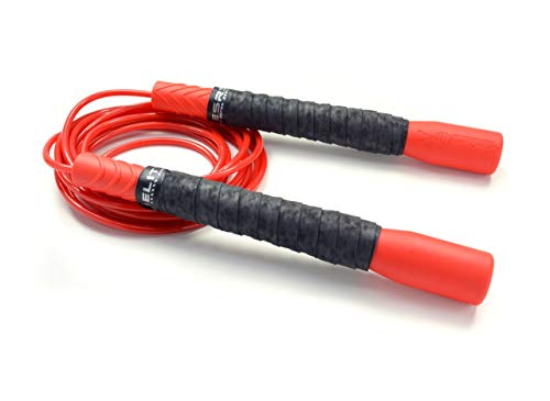 Product Cover EliteSRS Beginner Jump Rope for Adults - Fitness Cardio Training - Long Handles/Comfortable Foam Grip/Forgiving PVC Cord - Indoor or Outdoor Skipping - Pro Freestyle