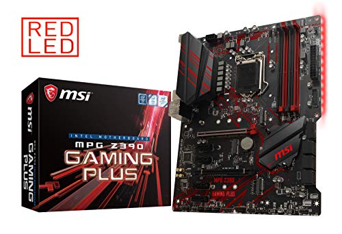 Product Cover MSI MPG Z390 Gaming Plus LGA1151 (Intel 8th and 9th Gen) M.2 USB 3.1 Gen 2 DDR4 HDMI DVI CFX ATX Motherboard