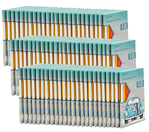 Product Cover Madisi Colored Pencils Bulk - Non-Toxic Pre-Sharpened - 72 Packs of 12-Count - 864 Class Pack