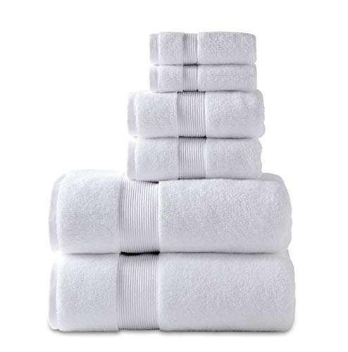 Product Cover 700 GSM 6 Piece Towels Set, 100% Cotton, Zero Twist, Premium Hotel & Spa Quality, Highly Absorbent, 2 Bath Towels 30