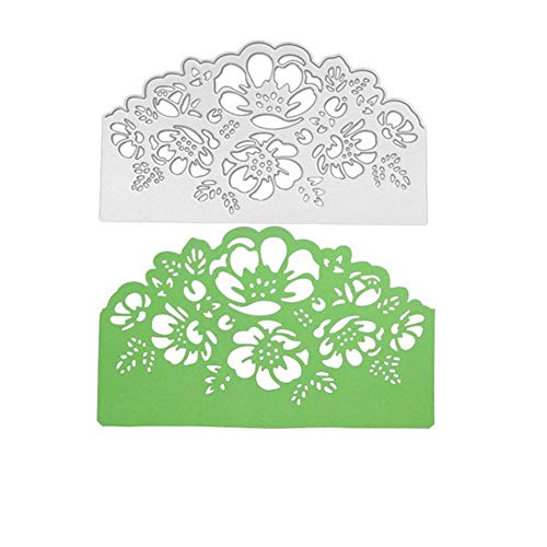Product Cover Cloudro Flowers Cutting Dies,Lace Flower Clearance Metal Cut Dies Stencil Template Mould for DIY Scrapbook Embossing Album Paper Card Craft (B)
