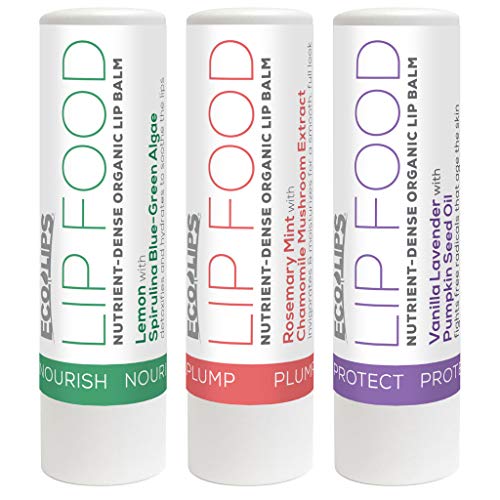 Product Cover Eco Lips Lip Food - Nutrient Dense & Organic Lip Balm (Nourish, Plump and Protect)