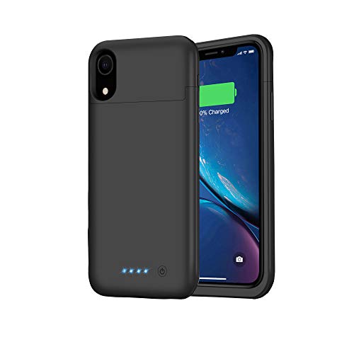 Product Cover Battery Case for iPhone XR, Feob Upgraded 5500mAh Portable Charging Case Extended Battery Pack for iPhone XR Charger Case (6.1 inch)- Black