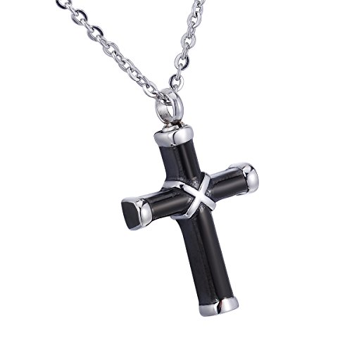Product Cover HooAMI Cremation Jewelry for Ashes Cross Urn Necklace Pendant Memorial Ash Jewelry