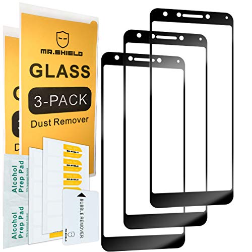 Product Cover [3-Pack]-Mr.Shield for Alcatel 7 [Japan Tempered Glass] [9H Hardness] [Full Cover] Screen Protector with Lifetime Replacement