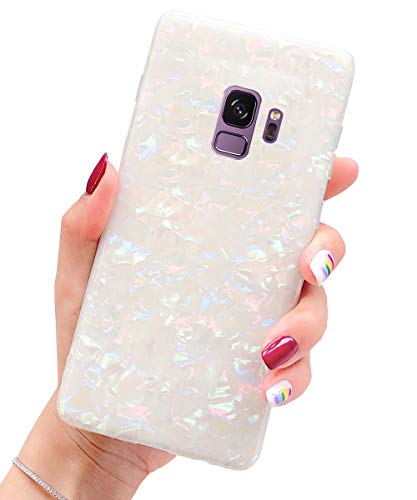 Product Cover J.west Galaxy S9 Case, S9 Case Luxury Sparkle Cute Case for Girls Bling Pattern Slim Flexible Clear Shockproof TPU Soft Rubber Silicone Cover Protective Phone Case for Samsung Galaxy S9 Colorful