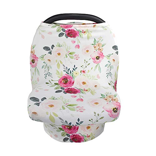 Product Cover Multi-Use Breastfeeding Nursing Cover Baby Carseat Canopy Infant Stroller Covers (Rose Floral)