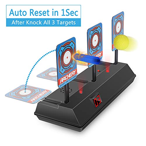 Product Cover HAHAone Auto Reset Electric Shooting Target for Nerf Guns N-Strike Elite/Mega/Rival Series , Digital Targets with Light Sound Effect
