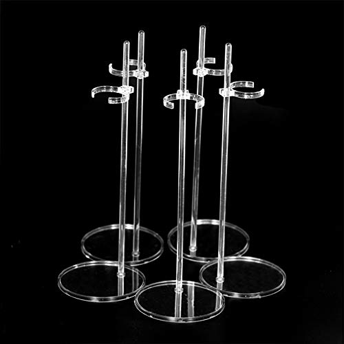 Product Cover UCanaan 5 Pcs Doll Stands Kids Toys Accessories for 11.8 Inch Dolls Display Holder Suitable for 11''-13'' Dolls Transparent Stent Stand for Dolls