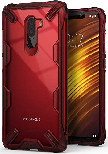 Product Cover Ringke Fusion X Designed for Pocophone F1 Case Ergonomic Transparent Tough MIL-STD 810G - 516.6 Certified Hard PC Back TPU Bumper Optimal Style Solid Protection Xiaomi Poco F1 6.8