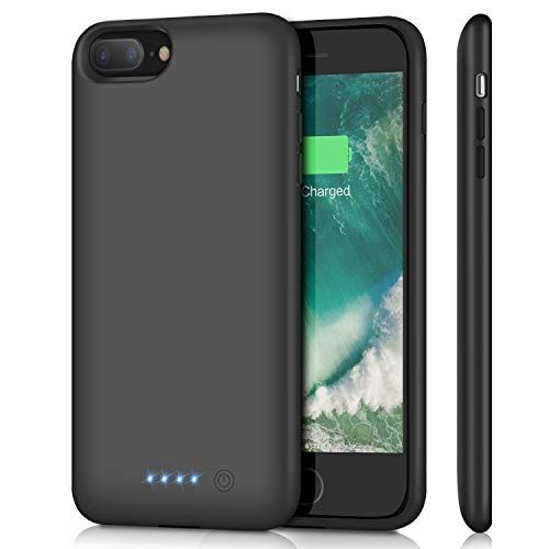 Product Cover Battery Case for iPhone 8 Plus/ 7 Plus 8500mAh,Upgraded HETP Protective Rechargeable Extended Battery Pack for iPhone 7Plus Charging Case for Apple iPhone 8Plus Portable Power Bank (5.5 inch ) - Black