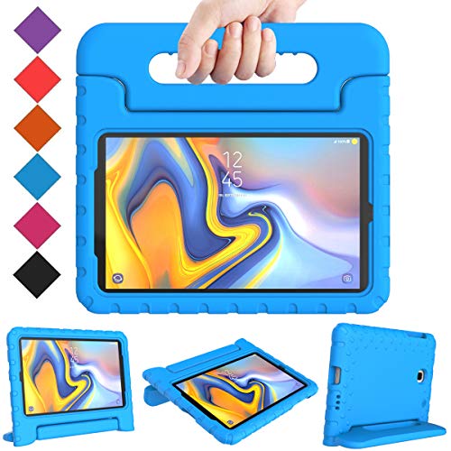 Product Cover BMOUO Kids Case for Samsung Galaxy Tab A 8.0 2018 SM-T387, Shockproof Light Weight Protective Handle Stand Kids Case for Galaxy Tab A 8.0 Inch 2018 Release SM-T387 - Blue