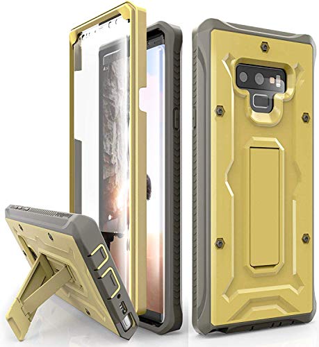 Product Cover ArmadilloTek Vanguard Designed for Samsung Galaxy Note 9 Case (2018 Release) Military Grade Full-Body Rugged with Built-in Screen Protector & Kickstand (Gold Olive)