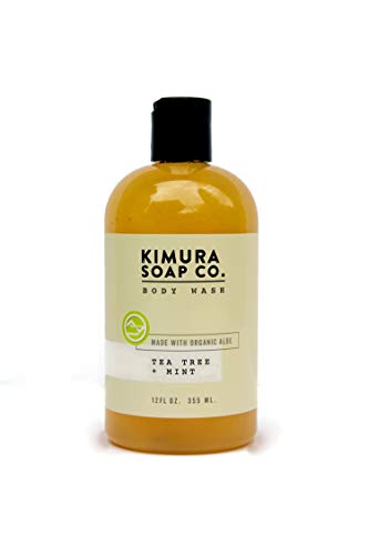 Product Cover Organic All Natural Moisturizing Body Wash Soap. American Made With Tea Tree Mint And Essential Oils. Gluten Free, Vegan, Cruelty Free, Anti-Fungal, Anti-Bacterial Travel Soap For Active Men And Women