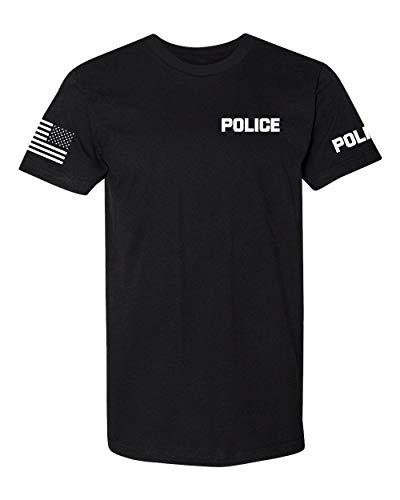 Product Cover Promotion & Beyond Police Uniform Costume Halloween Unisex T-Shirt, L, Black