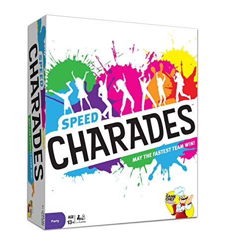 Product Cover Charades Party Game - Speed Charades Board Game - Fast-paced Family Games - Perfect for Groups and Game Nights
