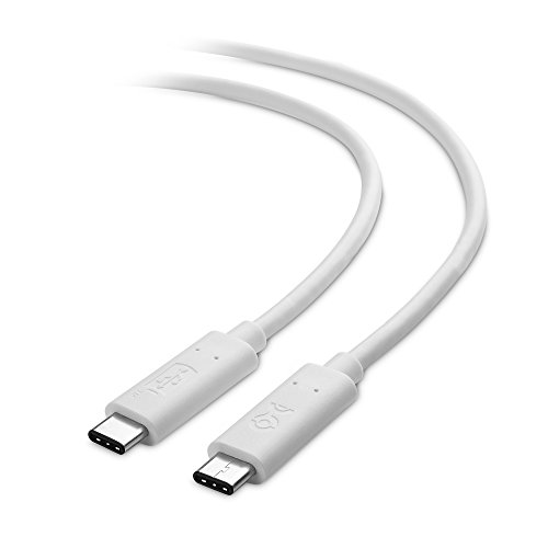 Product Cover USB-IF Certified Cable Matters USB C to USB C Charging Cable (USB C Charge Cable, USB C Power Cable, USB-C Charger Cable) with 100W Power Delivery in White 6.6 Feet (USB 2.0 Speed, No Video Support)