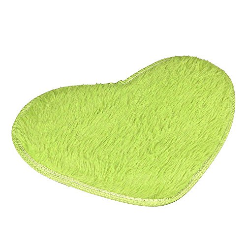 Product Cover Clearance  Tuscom Super Soft Faux Fur Warm Hairy Sheepskin Heart Shape Area Rug,Non Slip Bedroom Bedside Rugs Floor Chair Cover,5.7 x 11.0