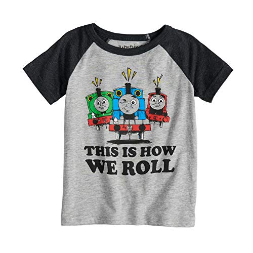 Product Cover Jumping Beans Toddler Boys 2T-5T Thomas & Friends This is How We Roll Percy, Thomas & James Raglan Tee