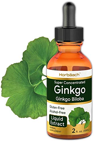 Product Cover Horbaach Ginkgo Biloba Leaf Liquid Extract 2 oz | Alcohol-Free, Vegetarian, Non-GMO, Gluten Free | Memory Support