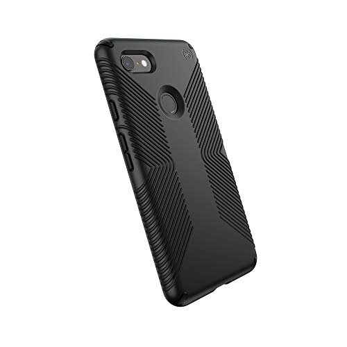Product Cover Speck Products Compatible Phone Case for Google Pixel 3 XL, Presidio Grip Case, Black/Black