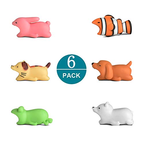 Product Cover Newseego Compatible iPhone Cable Protector Charger Saver Cable Cable Cute Animal Cable Accessory-6 Pack
