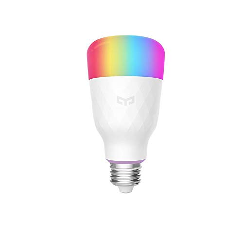 Product Cover YEELIGHT Smart LED Bulb, Multi Color RGB, Wi-Fi, Dimmable, 60W Equivalent(10W), E26/E27 Smartphone Controlled, Works with Amazon Echo Alexa,Google Home,Compatible with Alexa, 1-Pack