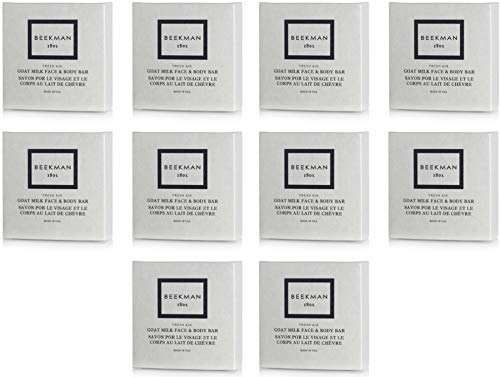 Product Cover Beekman 1802 Fresh Air Goat Milk Bath Bar Boxed Soaps, 1.25 Ounce - Set of 10