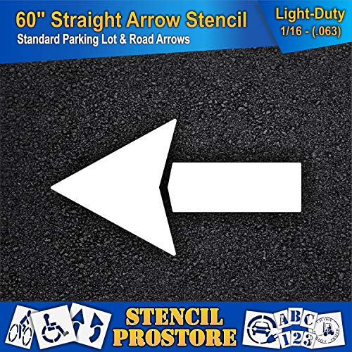 Product Cover Parking Lot Stencils - 60 inch - Straight Arrow Stencil - 60