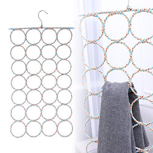 Product Cover WINOMO 2 Pcs Scarf Hanger Organizer Holder, Multifunctional 28 Count Loops Scarf Racks, Tie Racks Closet Organizer and Storage (Mixed Color)