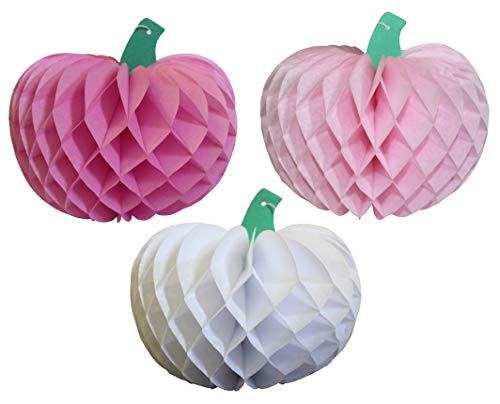 Product Cover 10 Inch Pumpkin Decorations, Baby Shower Pink Mix