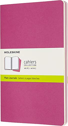 Product Cover Moleskine Cahier Journal, Large, Plain, Kinetic Pink (8.25 x 5)
