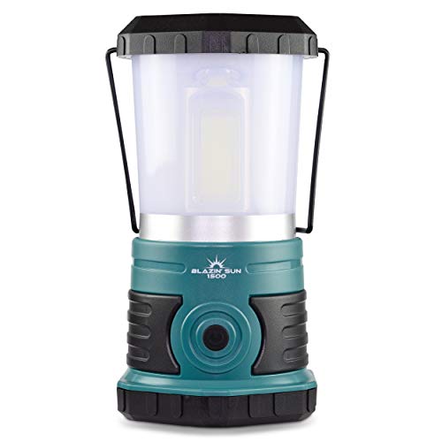 Product Cover Blazin' Sun 1500 Lumen | Led Lanterns Battery Operated | Hurricane, Emergency, Storm, Power Outage Light | 200 Hour Runtime (Teal)