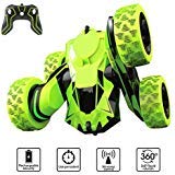 Product Cover Joyjam Toys for 6-12 Year Old Boys RC Stunt Car for Kids and Adults 4WD Off Road Truck 2.4Ghz Remote Control Vehicle Double Sided 360 Degree Rotating Christmas Birthday Gifts NBC Green
