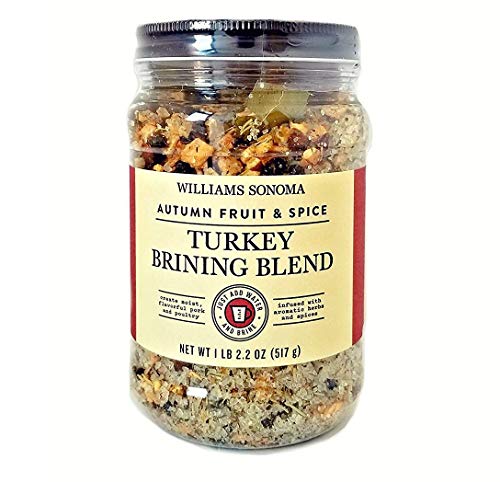 Product Cover Williams Sonoma Turkey Brining Blend - Autumn Fruit and Spices, 1 lb. 2.2 oz. (brines up to 20 lb. poultry or meat). - Made in USA.