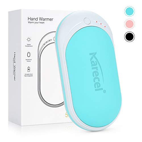 Product Cover KARECEL Hand Warmers Rechargeable, USB Hand Warmer Reusable 5200mAh Powerbank Portable Heater Battery Hot Pocket Warmer Electric Handwarmers, Great Gifts for Men and Women in Cold Wether Winter