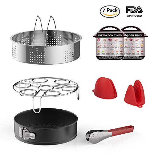 Product Cover Funria Instant Pot Accessories Set, 8 Pieces Multitasking Accessories Kit Compatible with Instant Pot 5, 6, 8Qt and Other Pressure Cookers