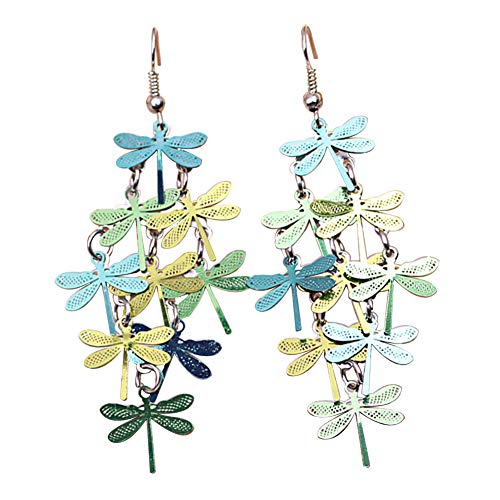 Product Cover Afco Women Dragonfly Hollow Dangle Hook Earrings,Fashion Christmas Jewelry Gift 6#