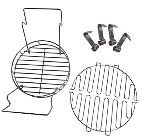 Product Cover soldbbq A Must- Have Accessory Kit for Owner of The Char-Broil of The Big Easy,Includes Bunk Bed Basket, Leg Rack,Rib Hooks