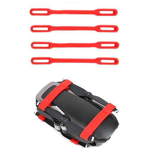 Product Cover Tineer 4pcs Fixed Holder Propeller Props Blades Stabilizers Protection for DJI Mavic AIR Drone Propeller Fixed Clip Accessory (Red)