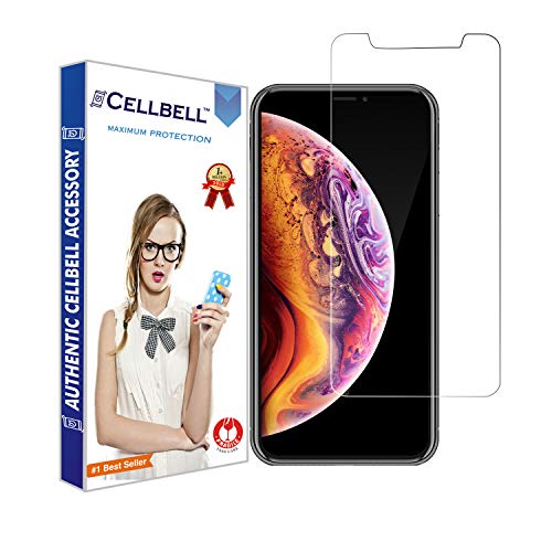 Product Cover CELLBELL Tempered Glass Screen Protector with Installation Kit for Apple iPhone Xs Max