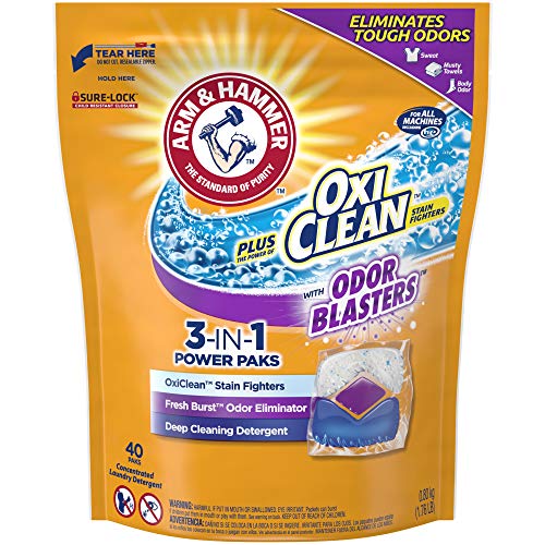 Product Cover ARM & HAMMER Plus OxiClean Odor Blasters 3-in-1 Power Paks, 40ct