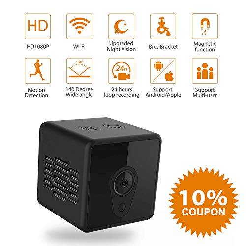 Product Cover Mini Spy Camera WiFi, Jayol 1080P Spy Hidden Camera Upgraded Night Vision and Motion Detection Spy Cam, Portable Nanny Camera for Home/Office Security and Outdoor (with Cell Phone App)