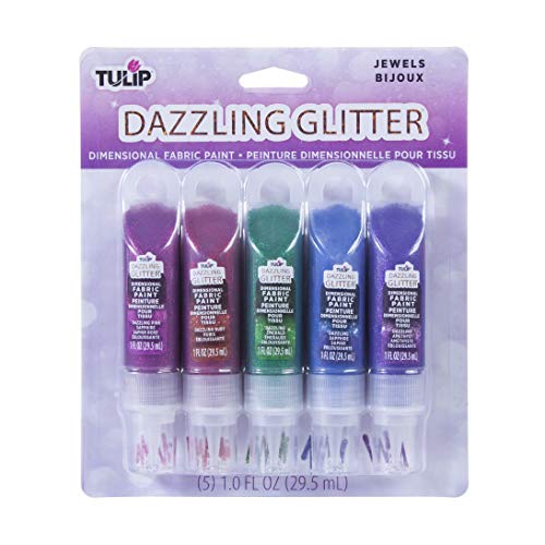 Product Cover Tulip 40228 Dazzling Glitter Jewels Dimensional, Premium Quality, Ideal for Crafts, Parties, School Projects Fabric Paint