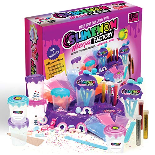 Product Cover Slime Kit for Girls | Unicorn DIY Making Fluffy Slime Complete Supplies KIT | Including POOPSIE Surprises and Slime CONTAINERS | Art and Crafts at Home and Party Fun| Hottest Girl