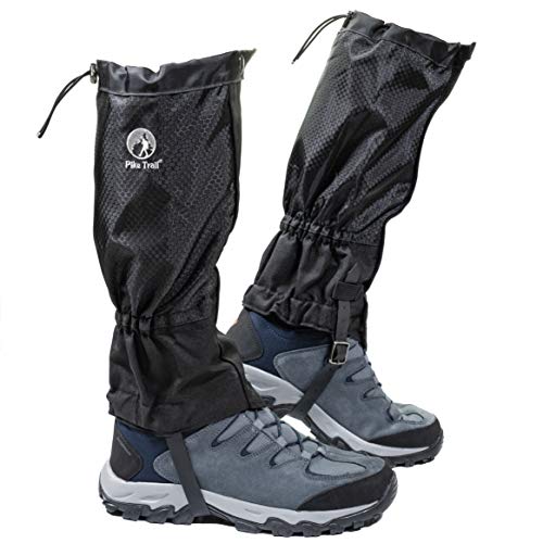 Product Cover Pike Trail Leg Gaiters - Waterproof and Adjustable Snow Boot Gaiters for Hiking, Walking, Hunting, Mountain Climbing and Snowshoeing